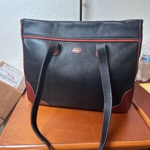 Bally Black and Red Shoulder Bag